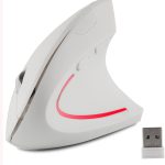 Wireless Mouse Ergonomic Vertical Mouse Ergo High Presion Optical Lightweight Cordless LED Light Cute Wireless Mouse for Laptop Computer Mac Office Girl Boy Adults Gift , 800/1200/1600 DPI, 6 Buttons